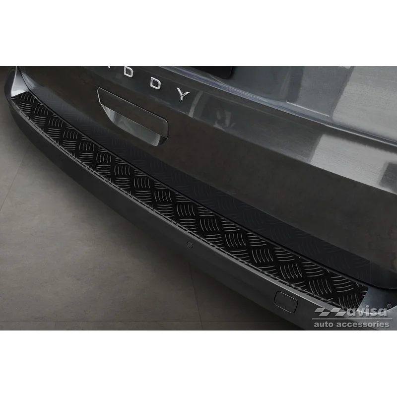 Avisa Aluminium Achterbumperprotector passend voor Volkswagen Caddy V 2020- - Matzwart