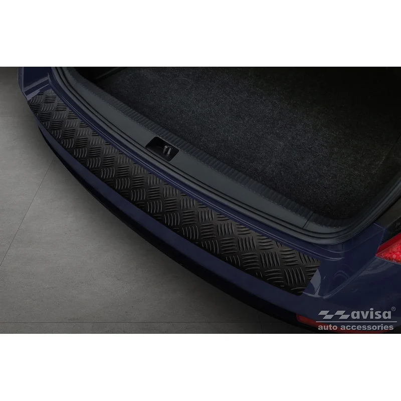 Avisa Aluminium Achterbumperprotector passend voor Skoda Octavia III Kombi Facelift 2017-2020 - Matzwart