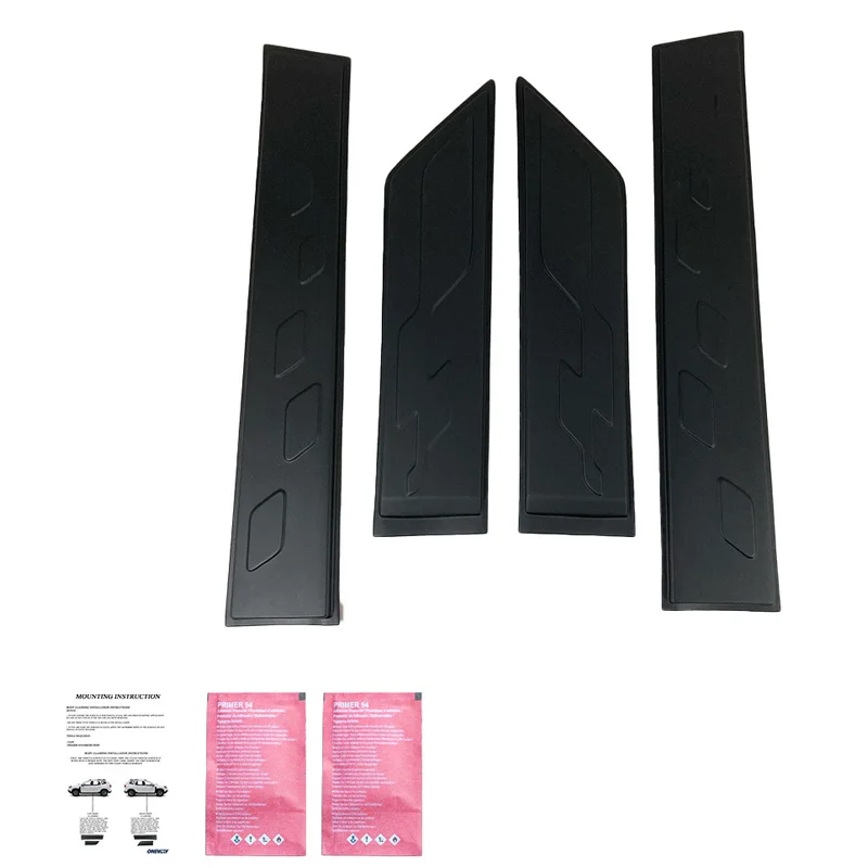 Oneway Set deurpanelen passend voor Dacia Sandero Stepway II (B52) 2012-2020 - Matzwart