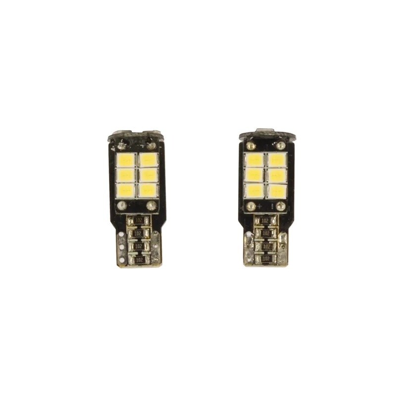 AutoStyle T-10 LED 15Q Lampen 12V Xenon-Optiek Wit, set à 2 stuks, met CAN-bus ondersteuning