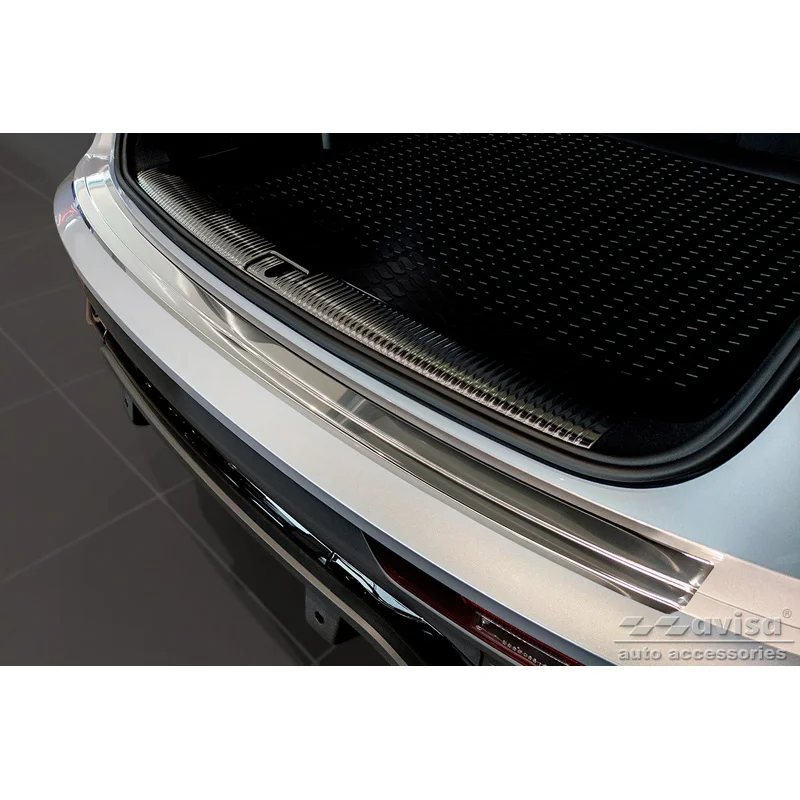 Avisa RVS Achterbumperprotector passend voor Audi Q5 Sportback 2020- incl. S-Line - Zilver