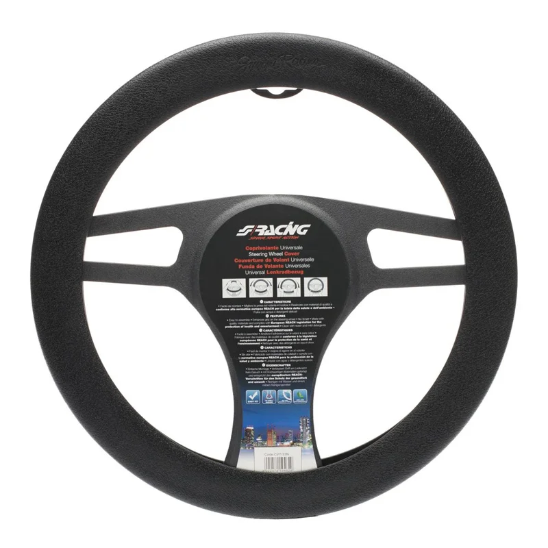 Simoni Racing Stuurwielhoes Soft Sil - Zwart Siliconen - 35-40cm