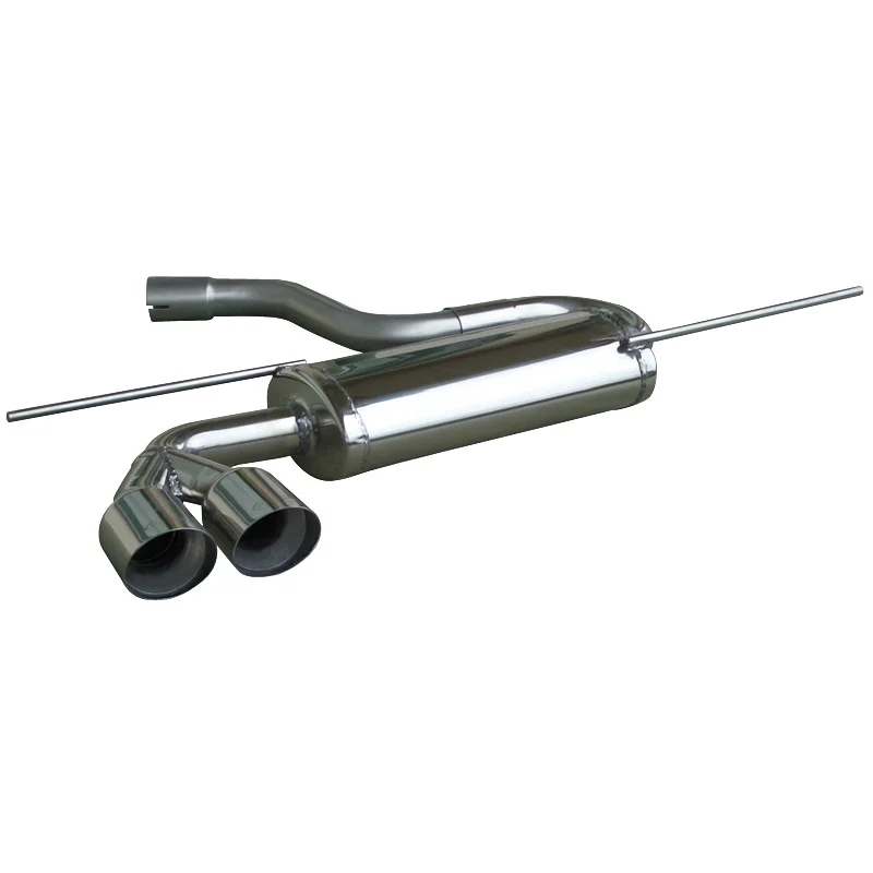InoXcar 100% RVS Sportuitlaat passend voor Audi A3 8P 2.0 TDi (140pk) 2003- 2x76mm Racing