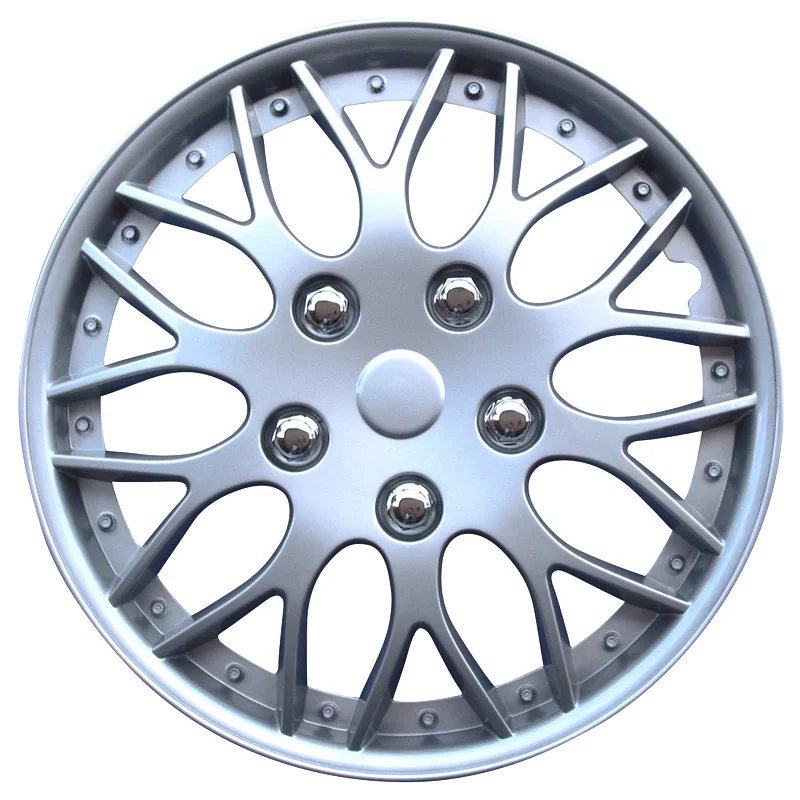 AutoStyle 4-Delige Wieldoppenset Missouri 14-inch zilver