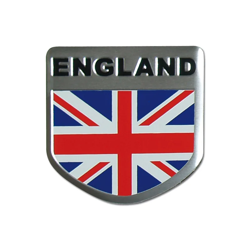 Avisa Aluminium Embleem/Logo - ENGLAND with flag - 5,6x5,6cm