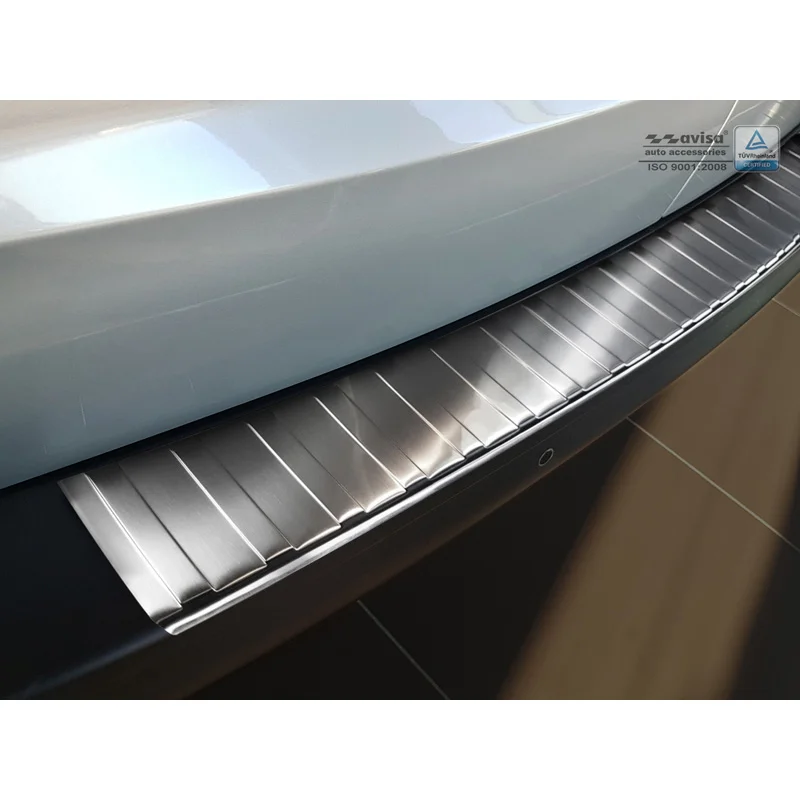 Avisa RVS Achterbumperprotector passend voor Citroën Jumpy & Peugeot Expert 2016- (ongespoten bumper) - Zilver