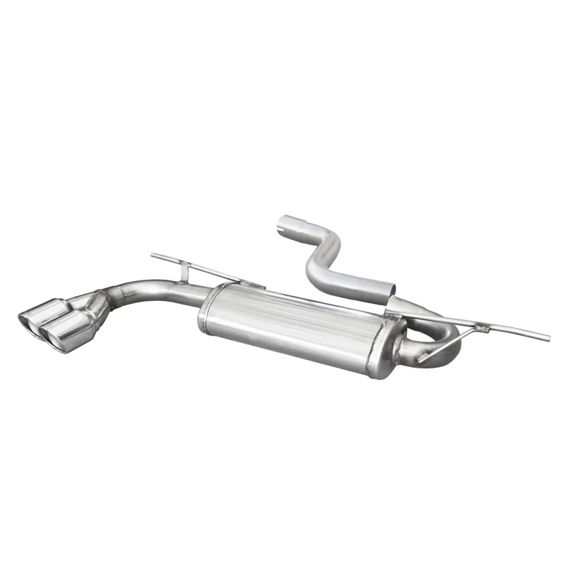 InoXcar 100% RVS Sportuitlaat passend voor Audi A3 (8V Sportback) 1.8 TFSI 180pk 2013- 2x80mm X-Race