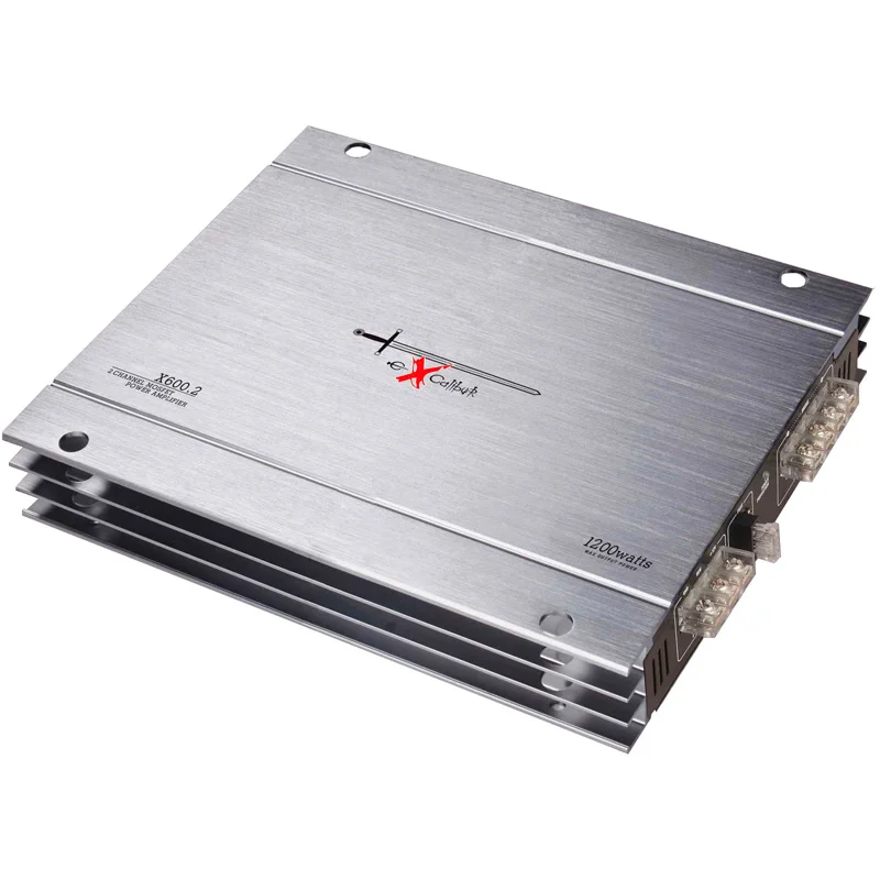 Excalibur X600.2 – Versterker – 2-kanaals – 1200W – Zilver