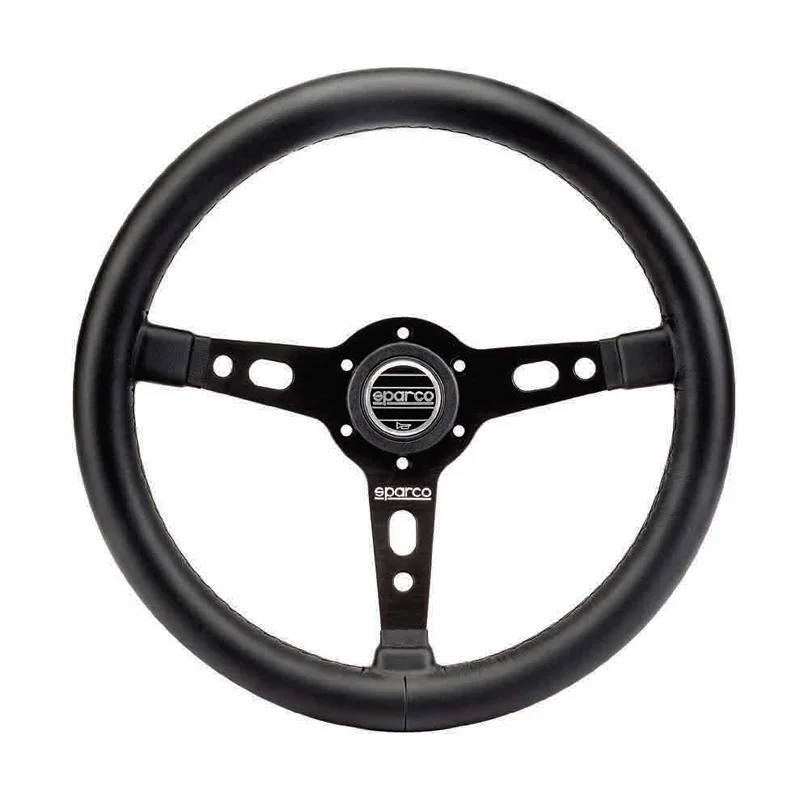 Sparco Universeel Sportstuur Targa 350 - Zwart Leder - Diameter 350mm