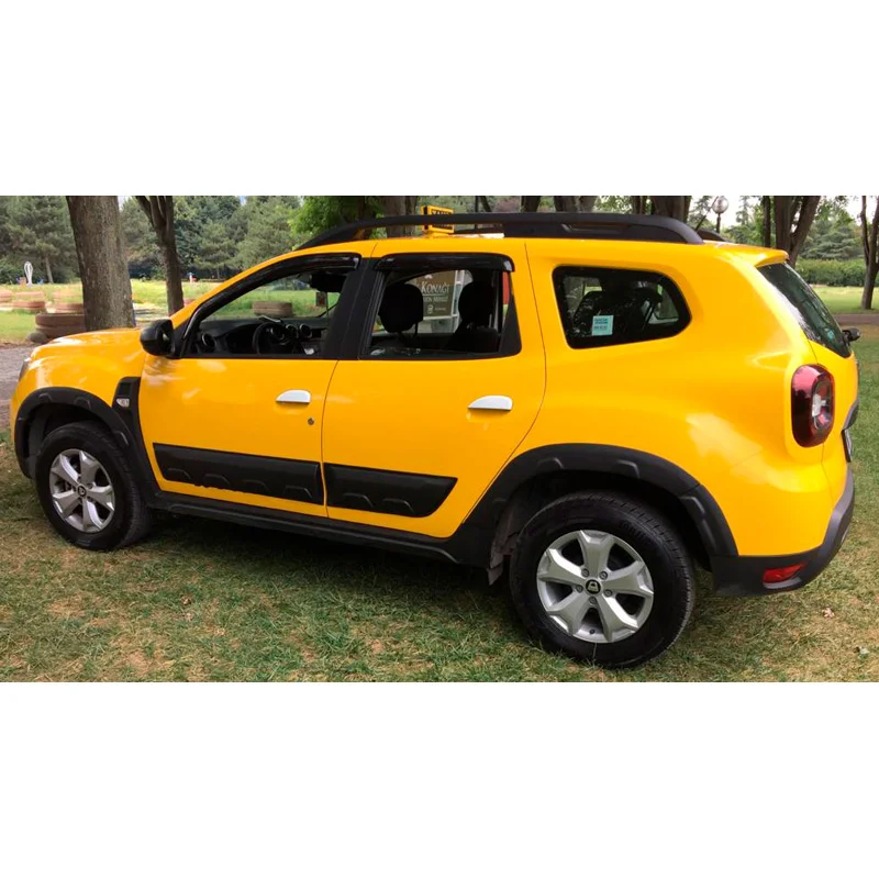 Oneway Set spatbordverbreders (Trims) passend voor Dacia Duster II 2018-2024 met Park Assist (Offroad) - Matzwart