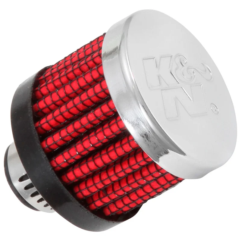 K&N Carterontluchtingsfilter - rubber onderplaat - 8mm aansluiting (62-2470)