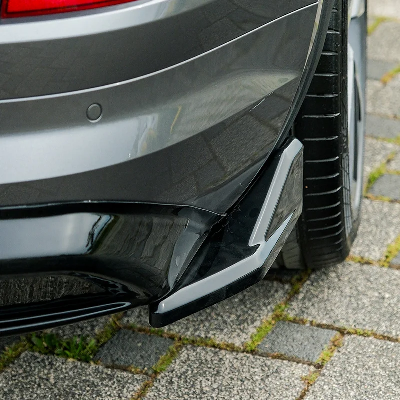 Oneway Achterbumperskirts (Hoeken) passend voor Skoda Kodiaq I (NS7) Sportline 2017-2024 - Glanzend zwart