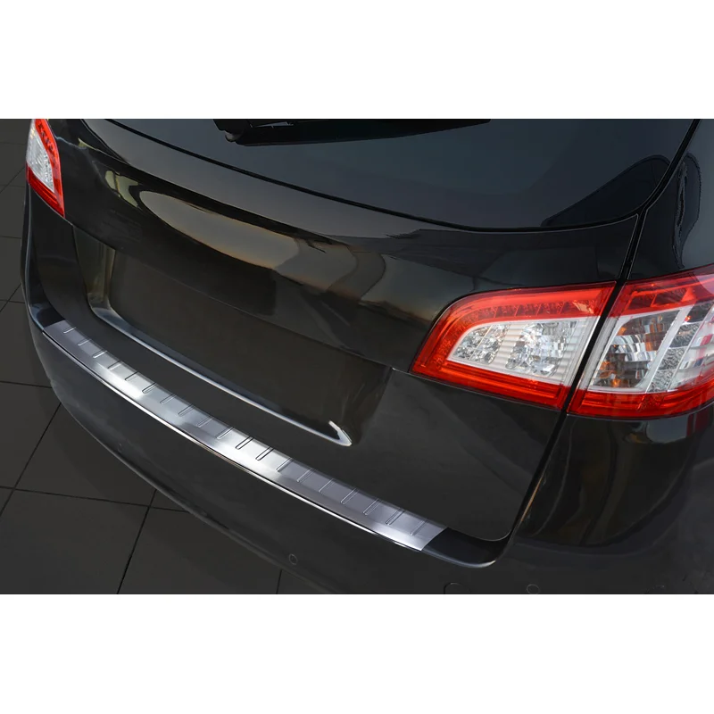 Avisa RVS Achterbumperprotector passend voor Peugeot 508SW 2011-2014 & Facelift 2014-2018 - Zilver