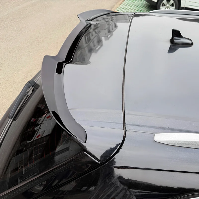 AutoStyle Dakspoiler (Spoiler Cap) passend voor Audi Q7 (4M) 2015-2019 & FL 2019 incl. S-Line (ABS Glanzend zwart)
