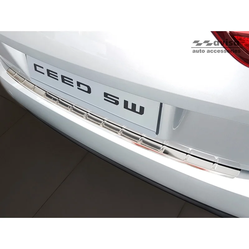 Avisa RVS Achterbumperprotector passend voor Kia Ceed III SW 2018-2021 & FL 2021- - Zilver