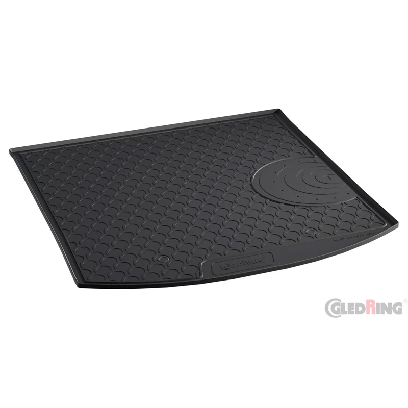 Gledring Rubbasol (Rubber) Kofferbakmat passend voor Volkswagen Touran 1T 2003-2015 (5-personen) (Lage laadvloer)