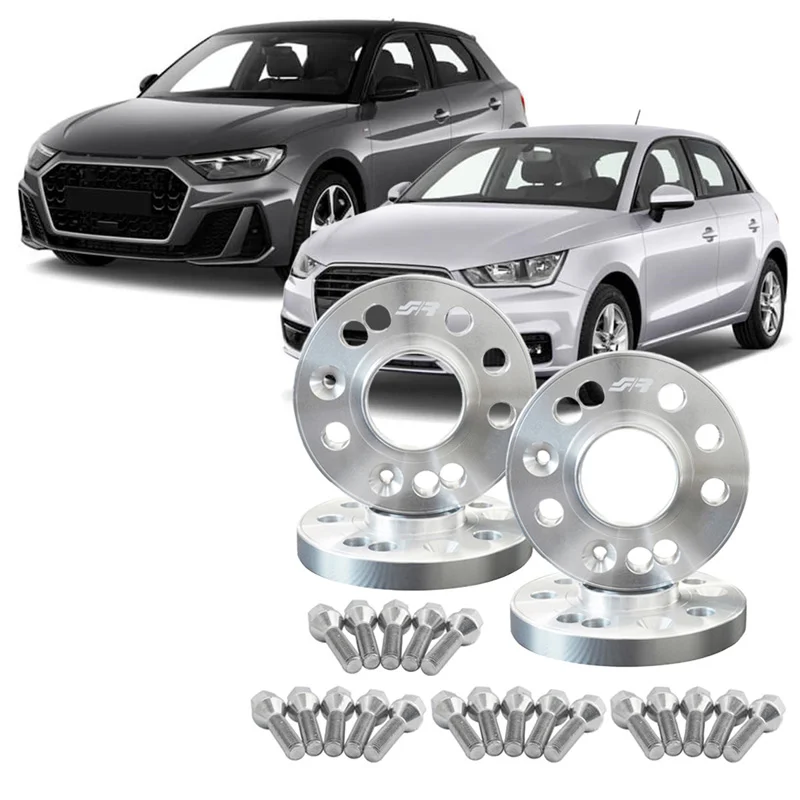 Simoni Racing Aluminium Spoorverbreder Set – 2x16mm(VA) – 2x20mm(AA) (Naaf 57,1mm) inclusief wielbouten – passend voor Audi diversen