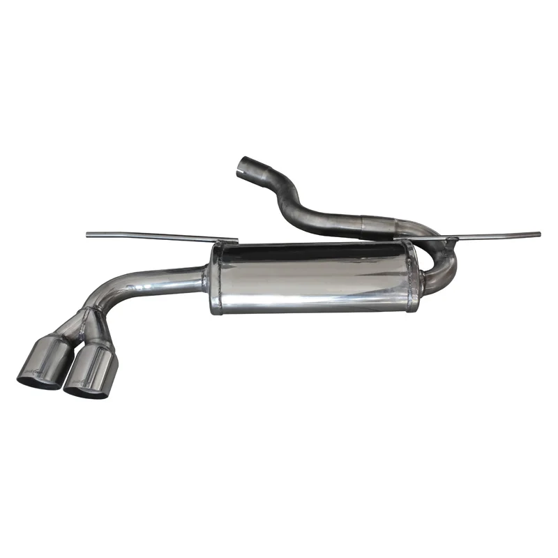 InoXcar 100% RVS Sportuitlaat passend voor Seat Leon 5F 2.0TDi FR (150pk) 2014- 2x80mm Racing