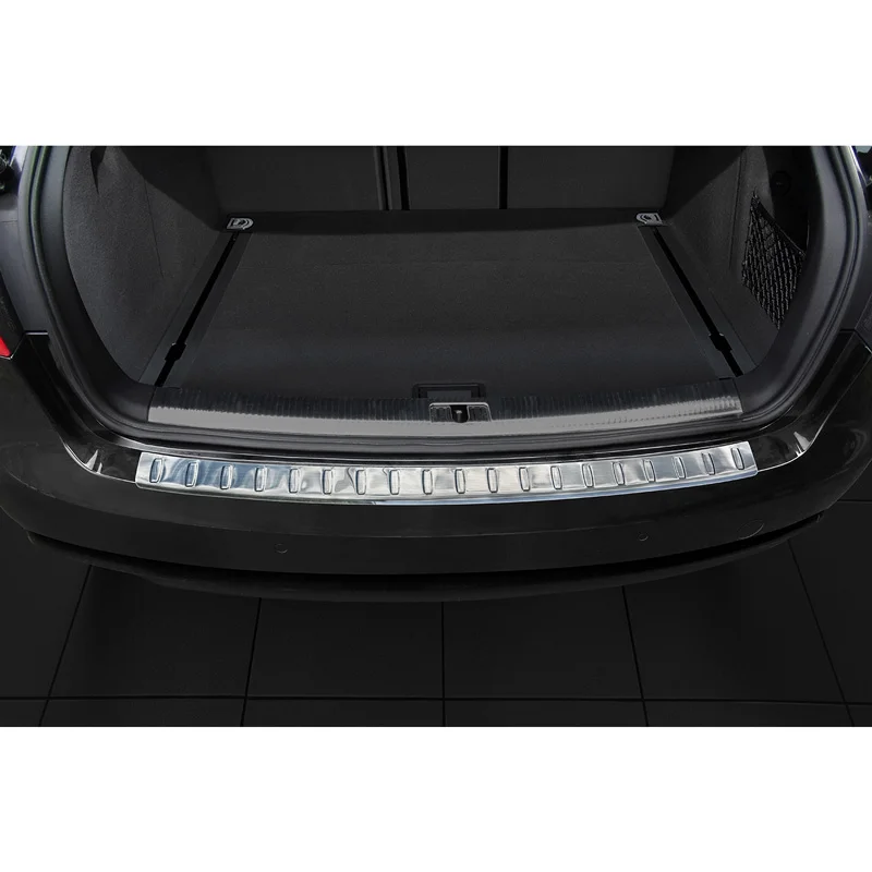 Avisa RVS Achterbumperprotector passend voor Audi A4 B8 Avant Facelift 2012-2015 excl. Allroad - Zilver