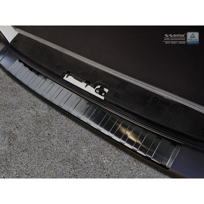 Avisa RVS Achterbumperprotector passend voor Volkswagen Crafter & MAN TGE 2017- - Zwart