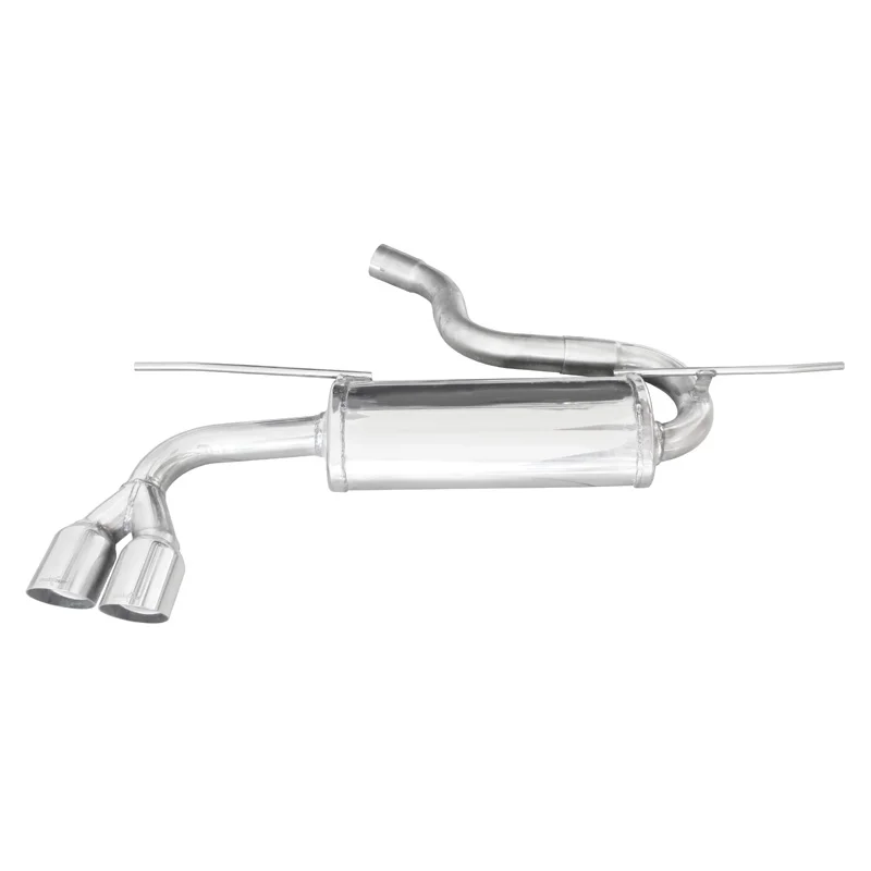 InoXcar 100% RVS Sportuitlaat passend voor Seat Leon (5F) 1.4 TSI FR 122pk 2015- 2x80mm Racing