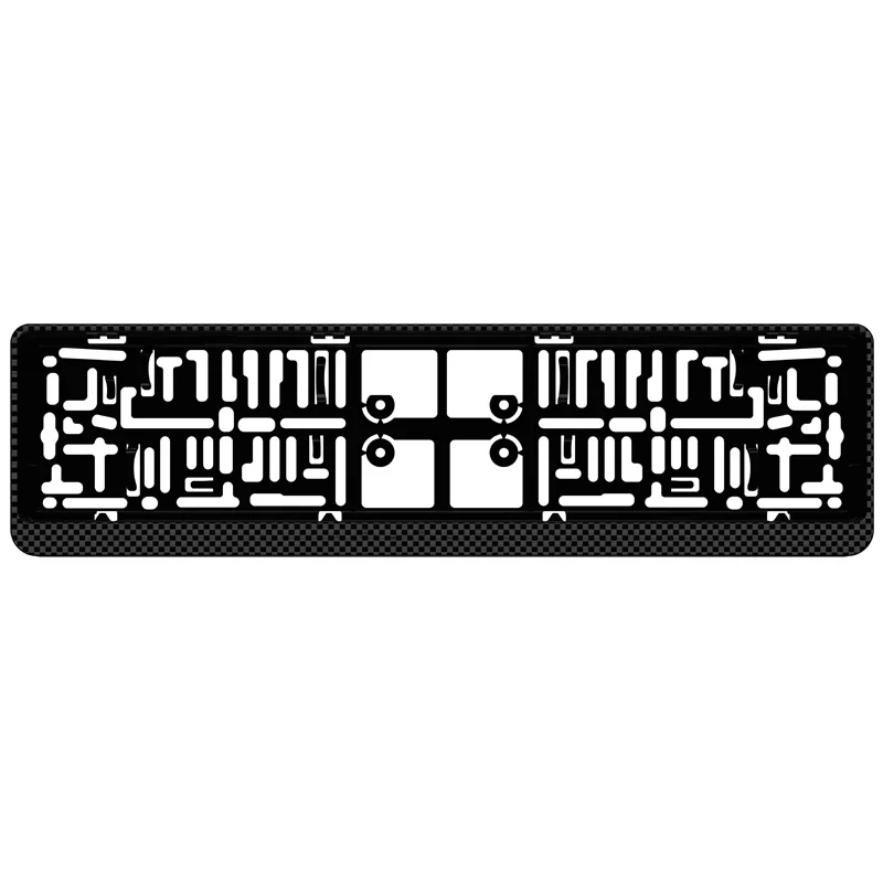 AutoStyle Kunststof kentekenplaathouder 'Click' 52x11cm Carbon-Look