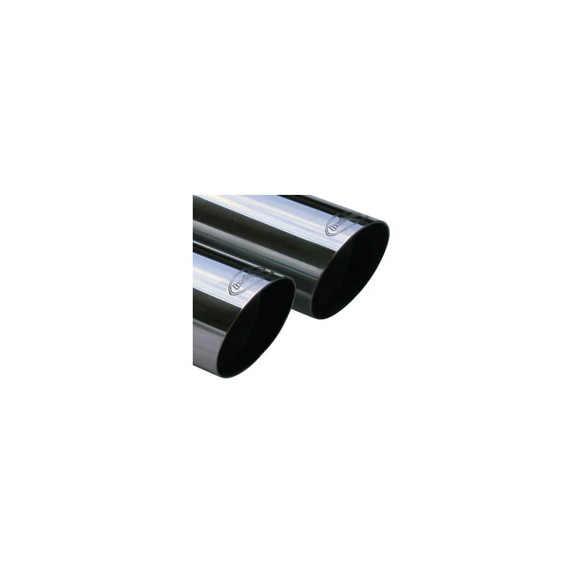 InoXcar 100% RVS Sportuitlaat passend voor Volkswagen Golf V 2.0TDi 4-Motion (140pk) 2004- 2x80mm Racing