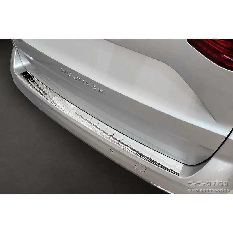 Avisa RVS Achterbumperprotector passend voor Volkswagen Multivan T7 2021- - Glanzend Zilver