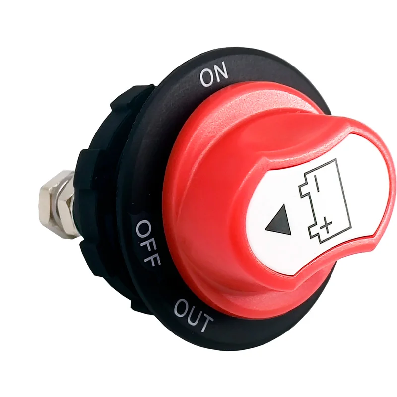 Simoni Racing Hoofdstroomschakelaar - Rood - 12-32V/100A