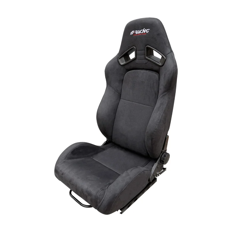 Simoni Racing Sportstoel Charles - Zwart - Dubbelzijdig Verstelbaar - incl. Sledes