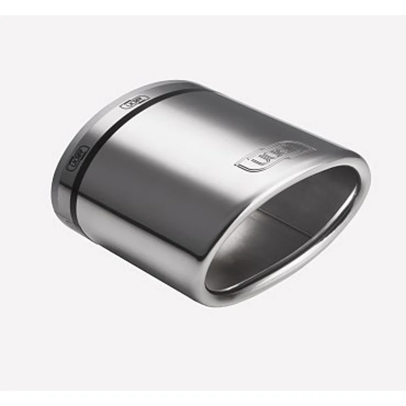 Ulter Sport Uitlaatsierstuk - Ovaal 95x65mm Schuin - Lengte 120mm - Montage 40-55mm - RVS
