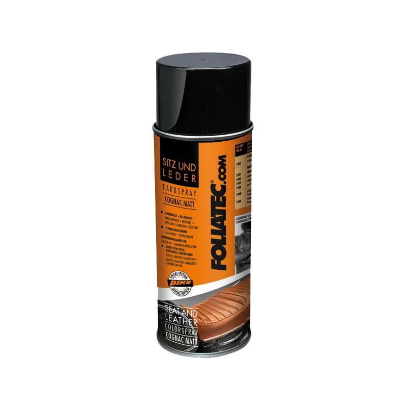 Foliatec Seat & Leather Color Spray – mat cognac 1x400ml