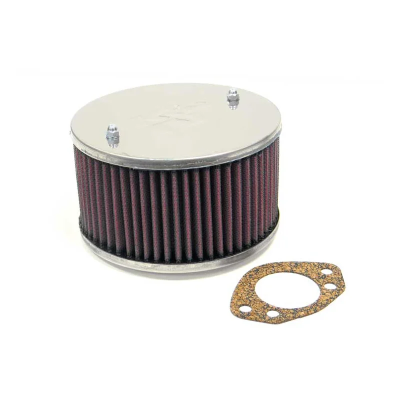 K&N carburateur luchtfilter rond passend voor SU/SU Hitachi 1.75” H6/HS6, middengat, Montagehoogte 85mm (56-9098)