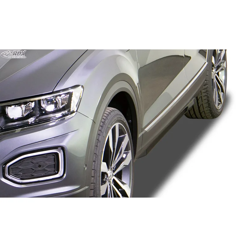 RDX Sideskirts ‘Slim’ passend voor Volkswagen T-Roc 2017- (ABS zwart glanzend)