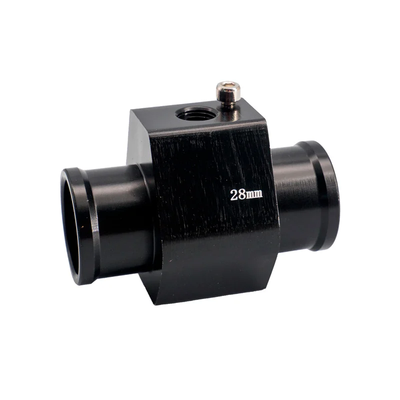 Simoni Racing Watertemperatuursensor Fitting – Zwart geanodiseerd aluminium – Ø28mm