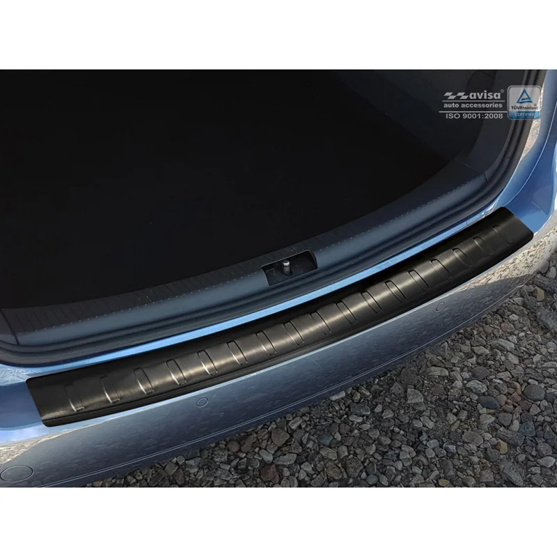Avisa RVS Achterbumperprotector passend voor Volkswagen Touran II 2010-2015 - Zwart