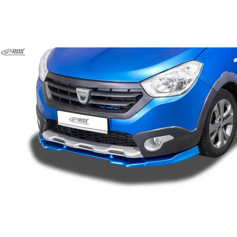 RDX Voorspoiler Vario-X passend voor Dacia Dokker Stepway 2012-2021 & Lodgy Stepway 2012-2022 (PU)