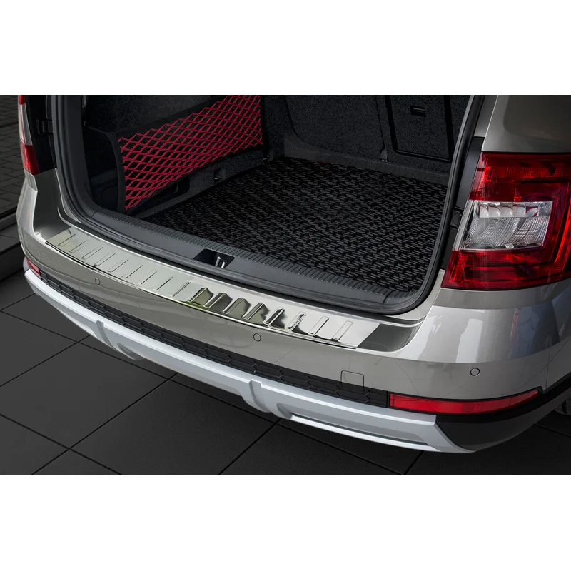 Avisa RVS Achterbumperprotector passend voor Skoda Octavia III Scout 2014-2020 - Zilver