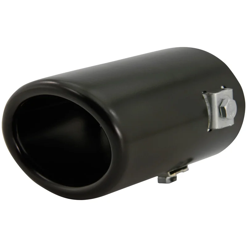 AutoStyle Uitlaatsierstuk Staal/Zwart - ovaal 80x60mm - lengte 105mm - ->55mm aansluiting