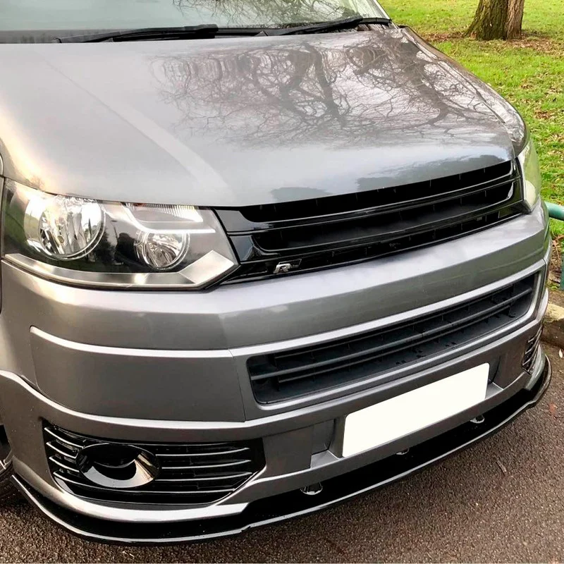 Oneway Voorspoilerlip passend voor Volkswagen Transporter T5.1 Sportline 2010-2015 – Glanzend zwart