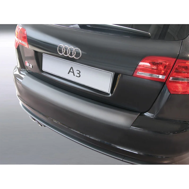 RGM ABS Achterbumper beschermlijst passend voor Audi A3 8P Sportback 2008-2012 Zwart
