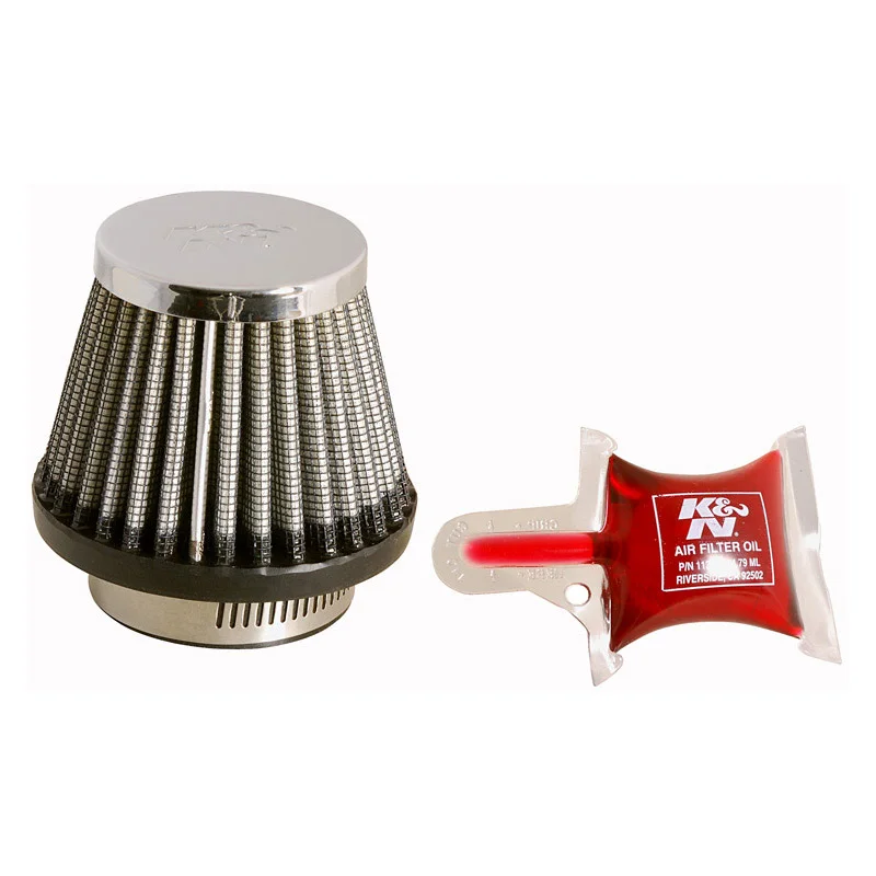 K&N Universeel Luchtfilter Konisch 43mm aansluiting, 76mm onder, 51mm top, 60mm hoogte (RC-2490)