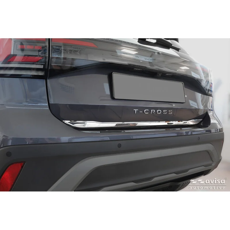 Avisa Chroom RVS Kofferbak Sierlijst passend voor Volkswagen T-Cross 2019-2024 & Facelift 2024-