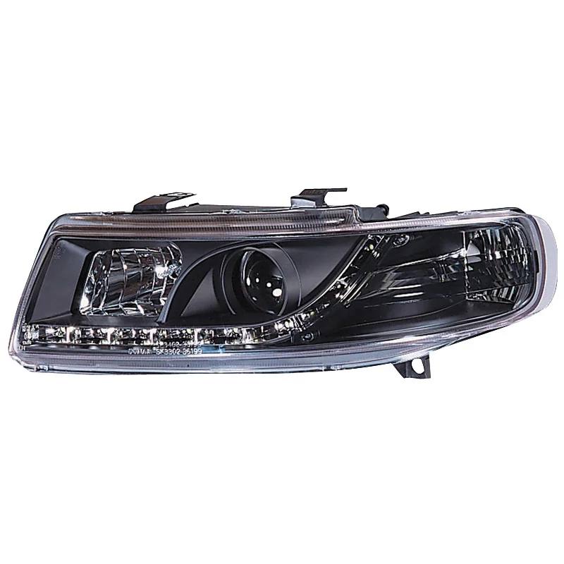 AutoStyle Set Koplampen in DRL-Look passend voor Seat Leon/Toledo 1M 1999-2005 - Zwart