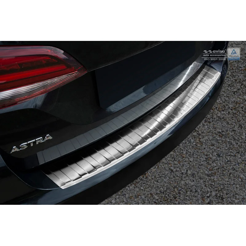 Avisa RVS Achterbumperprotector passend voor Opel Astra K Sportstourer 2015-2022 - Zilver