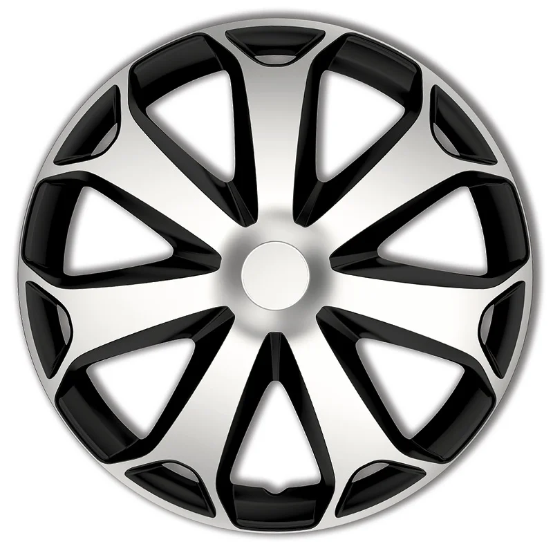 AutoStyle 4-Delige Wieldoppenset Mega 14-inch zilver/zwart