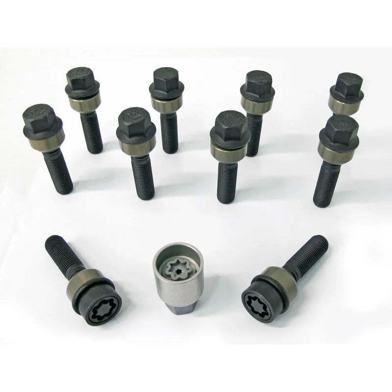 H&R Wielboutenset bolkonisch met beweegbare ring R14 M14x1.50 – Lengte 57mm – 10 stuks (Bv. passend voor Porsche) – incl. wielsloten