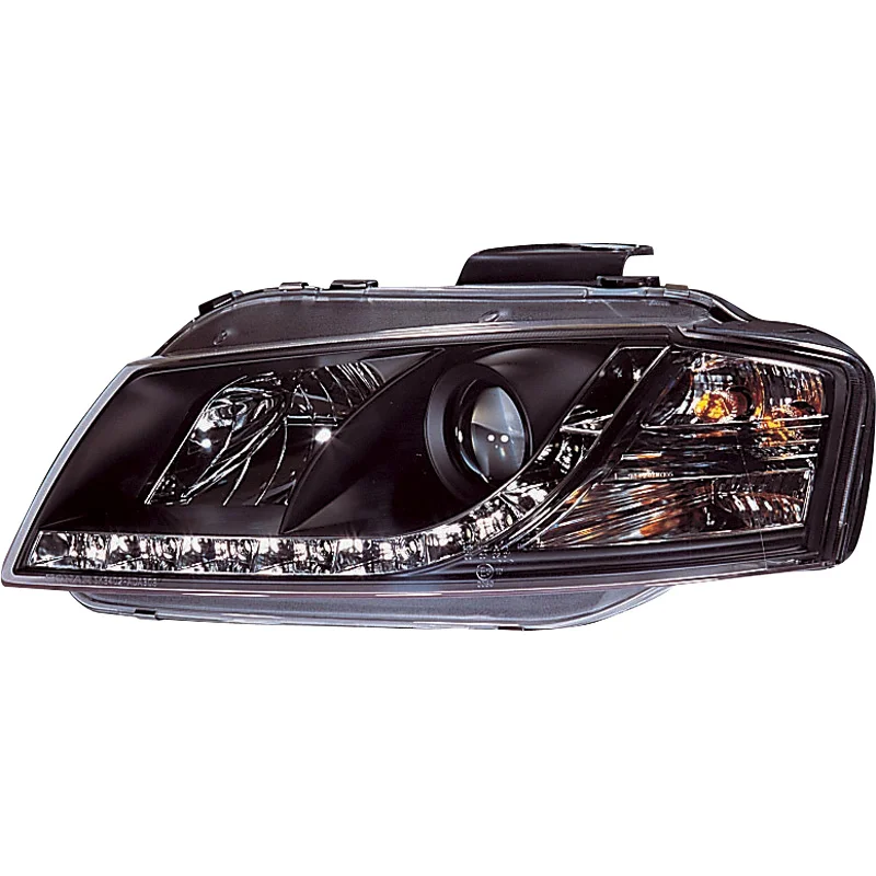 AutoStyle Set Koplampen in DRL-Look passend voor Audi A3 8P 2003-2008 – Zwart