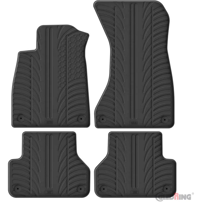 Gledring Rubbermatten passend voor Audi A5 Sportback 12/2016- (T profiel 4-delig + montageclips)