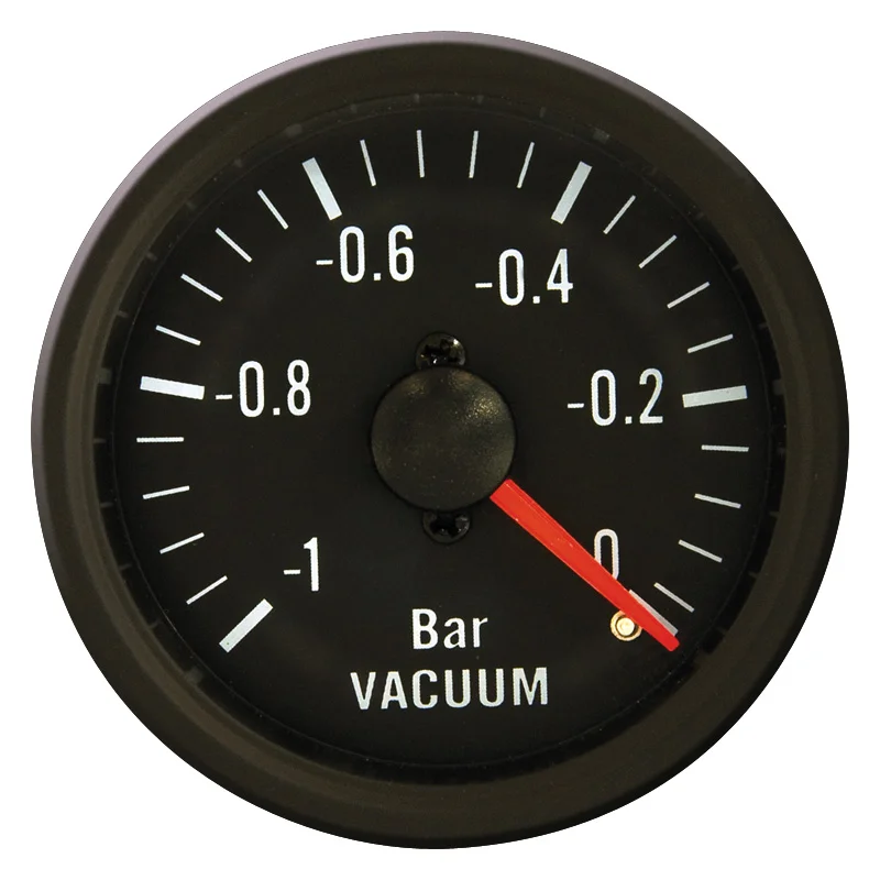 AutoStyle Performance Instrument Zwart Vacuümmeter -1>0,2 52mm